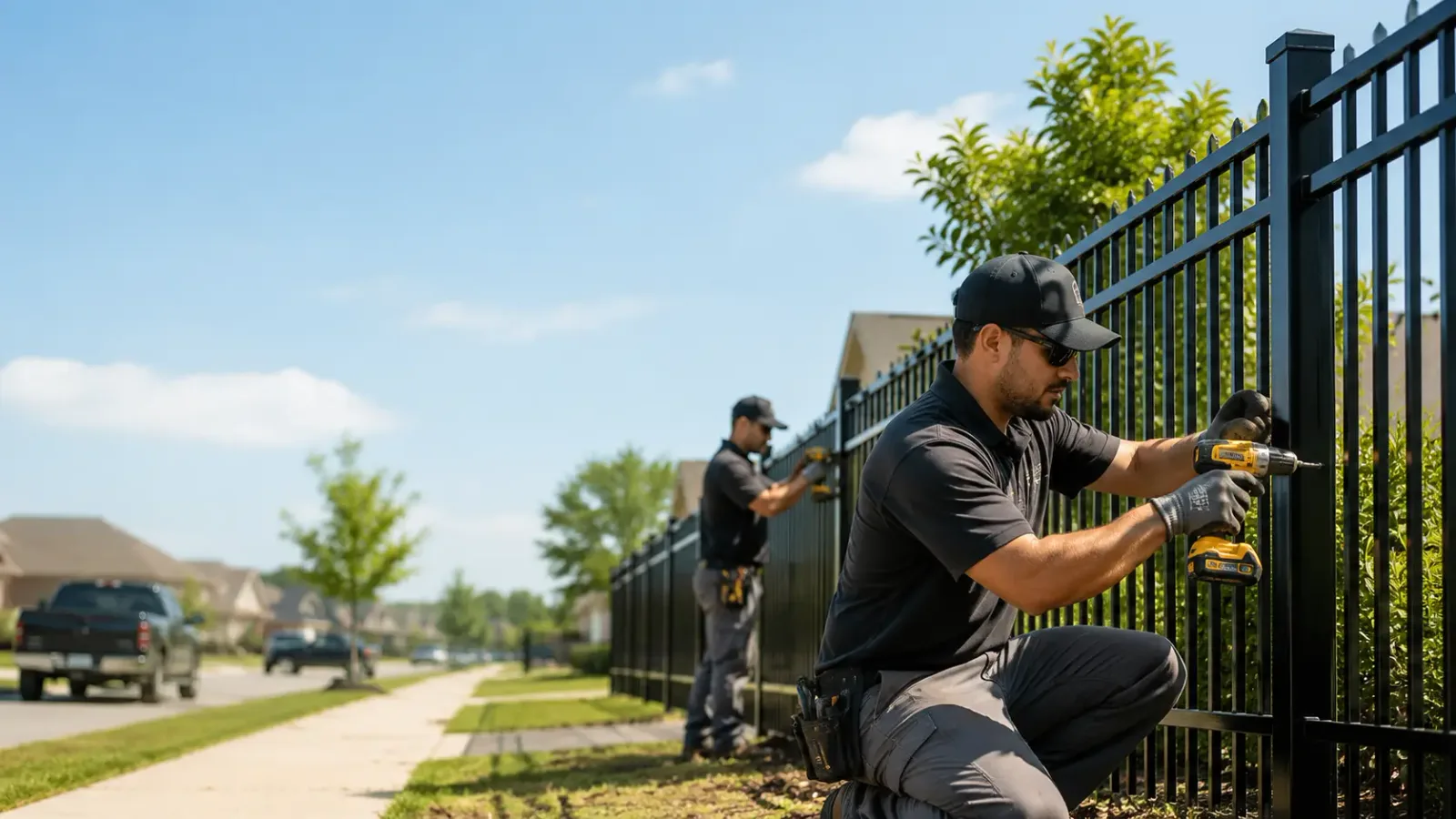 Metal Fence Installation in Jackson, WI